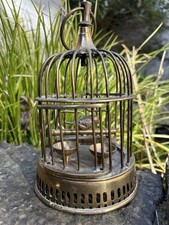 Brass birdcage with - brass,