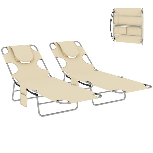 Outsunny sun loungers with - outsunny,