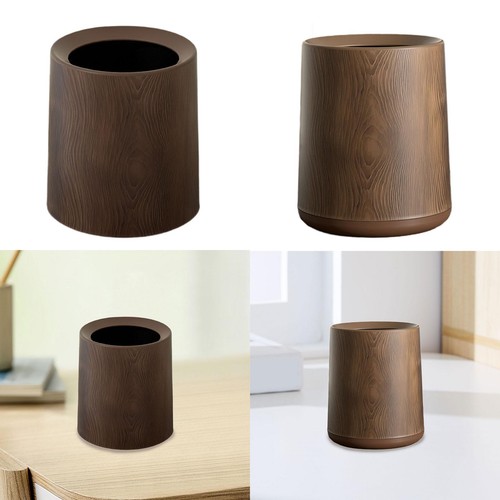 Wood grain trash can - wood, rubbish
