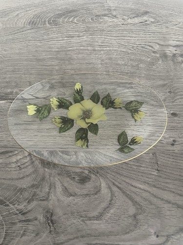 Vintage glass decorative plate - decorative,