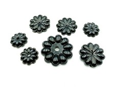 Black Glass chandelier rosettes Marie Theresa chandelier parts various sizes 