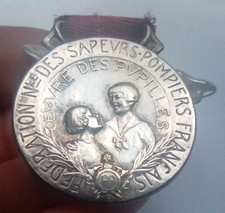 FRENCH NATIONAL ASSOCIATION FOR FIREMAN - FIREFIGHTER ORPHANS AWARD MEDAL