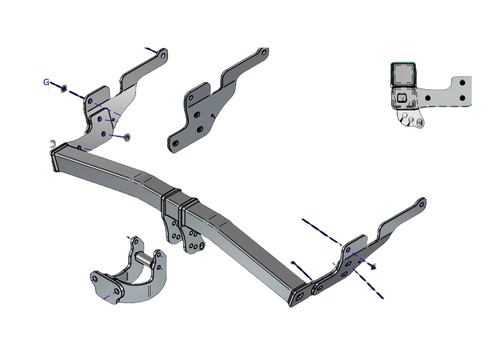 Towtrust fixed flange - fixed,