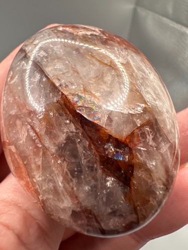 Crystal palmstone fire quartz - crystal,