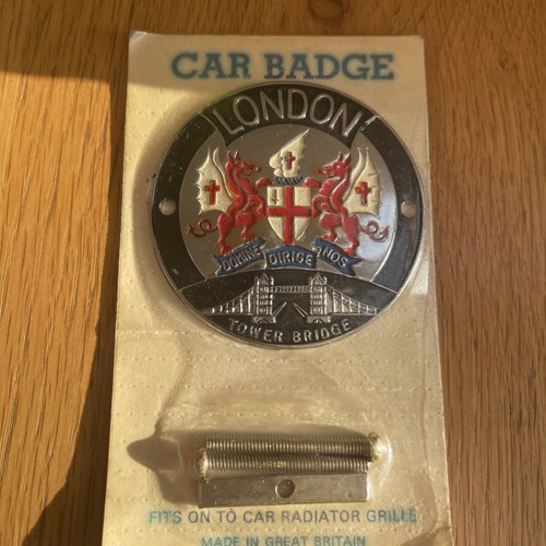 Vintage london enamel car - enamel,