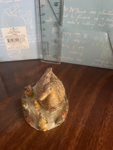 Enamel trinket box duck with - enamel,