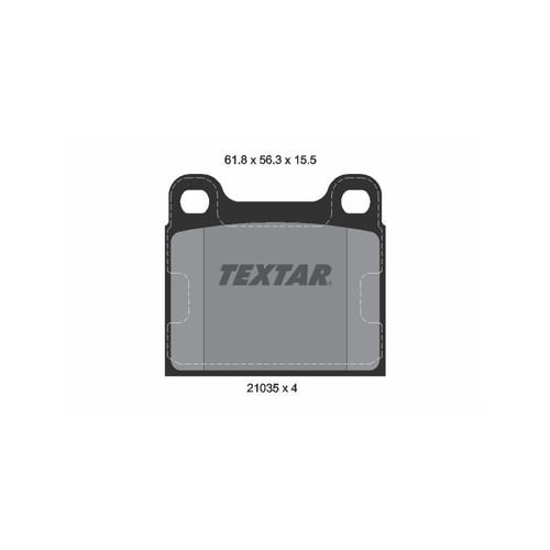 Textar 2103501 brake pads set - brake,