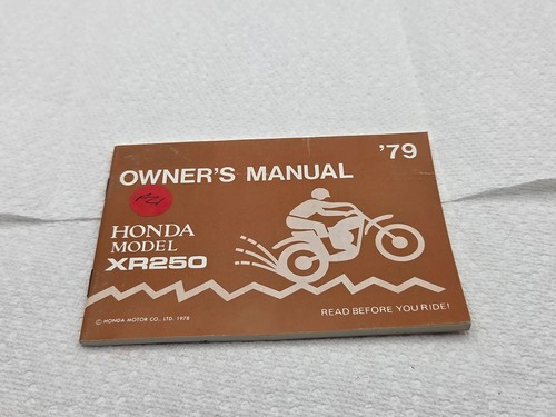 1979 honda xr250 - xr250, owner's