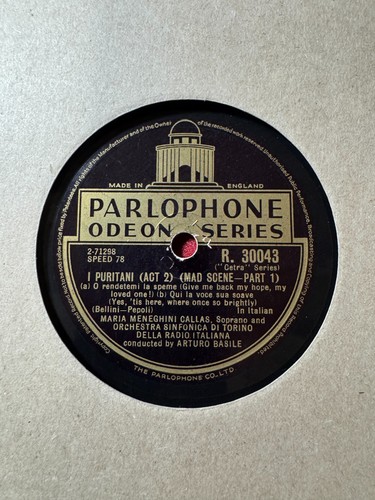 78rpm opera maria callas i - 78rpm,, opera,