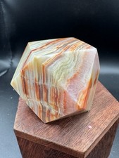 Crystal Paperweight Green Onyx