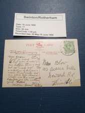 1909 Swinton/Rotherham Type 11 30mm, Convalescent Home, Otley postcard