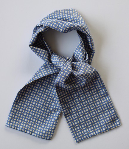 Silk slim cravat - silk, &