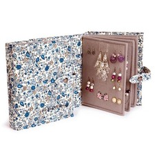 Jewellery Earrings Storage Book Box Jewelry Large Floral Women Birthday Gift