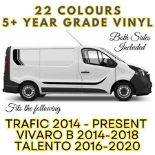 VAN SIDE DECALS RENAULT TRAFIC GRAPHIC STICKER VIVARO TALENTO CAMPER 22 COLOURS