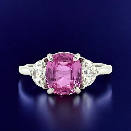 Pink sapphire wedding diamond - sapphire,