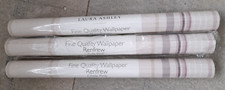 3 x Rolls of Laura Ashley Renfrew Chalk Pink Wallpaper Good Condition Preowned