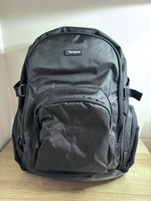 Targus Black Classic Travel Laptop Backpack CN600 with 15.6" Laptop Sleeve