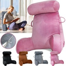 Backrest Reading Pillow Lumbar Support With Neck Rest Arm Seat Cushion Lounger