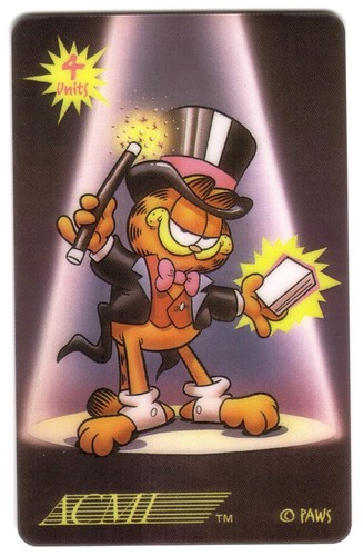 Garfield the magician - (4u),