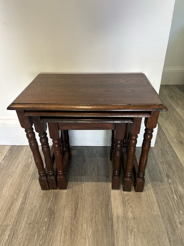 Vintage solid oak nest - vintage,