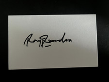 RAY REARDON - LEGENDARY SNOOKER PLAYER - SIGNED WHITE CARD