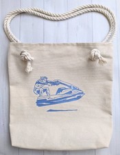 Jet Ski Canvas Tote Bag Water