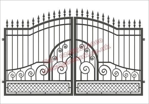 Driveway gates composite - driveway, gates/composite