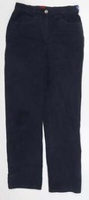 Olsen Womens Blue Cotton Blend