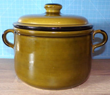 Vintage TG Green Church Gresley Stew Pot / Casserole Dish With Lid - 2.5 L