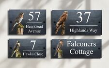Majestic Bird Of Prey Natural Slate House Sign Name Number 8 Designs 2 Sizes