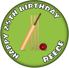 Personalised Cricket -  Happy