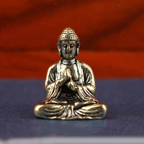 Brass mini buddha statue - mini,