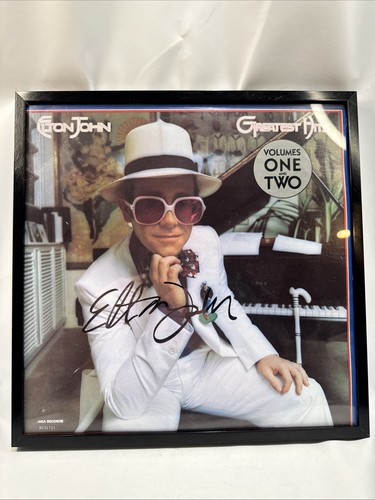 Elton john signed greatest - elton, lp