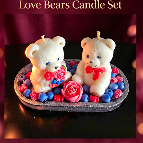 Love bears candles - love,