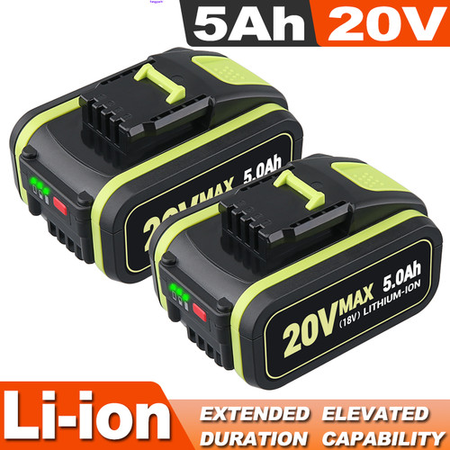 2pack 5ah 20v ion - 20v, battery
