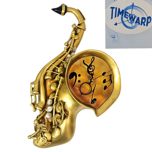 Jazz time saxophone wall clock - time,