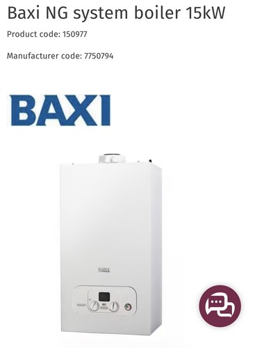 Baxi system boiler 15kw - baxi,