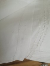 Vintage White Hemstitched