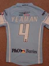 MENS HULL FC 2009 MATCH PLAYER WORN GAME SHIRT SUPER LEAGUE RUGBY JERSEY YEAMAN