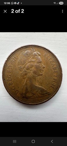 Very rare 1971 crown coin - very, 2p