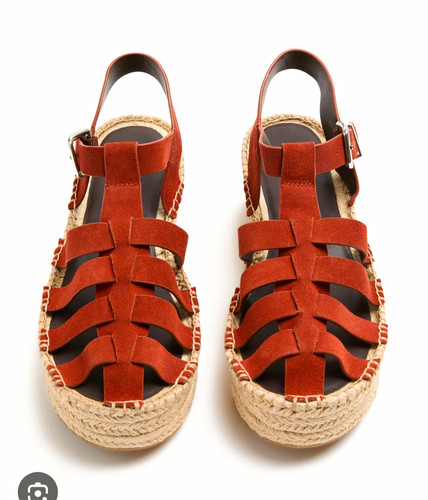 Tan orange suede fisherman - tan,