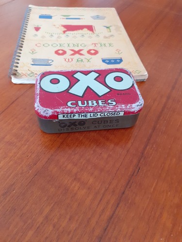 Vintage oxo cube tin - oxo,