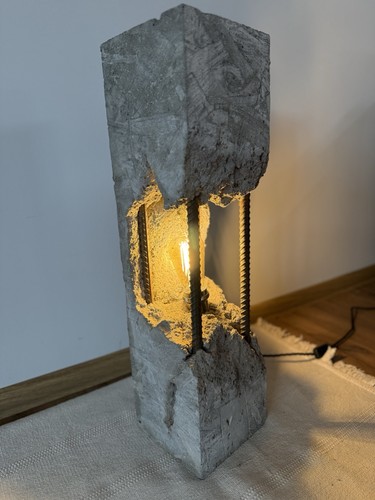 Concrete lamp perfect for - lamp.,