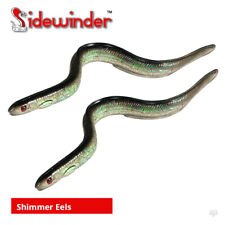 Sidewinder Shimmer Eels - Cod Bass Wrasse Pollock Ling Sea Fishing Boat Lures