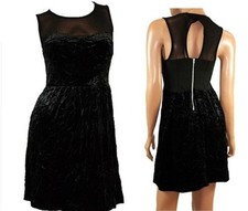 TOPSHOP WOMANS BLACK VELVET /
