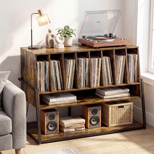 Record player stand - record,