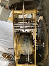 Antique Brass Arched Dial Longcase Clock Movement . James English