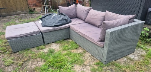 Garden corner sofa rattan - garden,