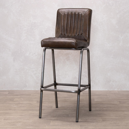 Deep olive leather - olive, stools