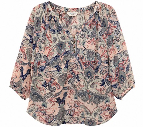 Indigo collection blouse - indigo,